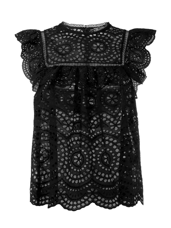 Zimmermann Sleeveless Lace Blouse - Black