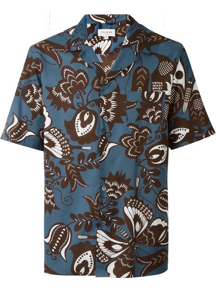 Paul & Joe Babillon Shirt, Men's, Size: Xxl, Blue, Cotton