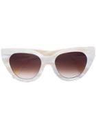 Oscar De La Renta Holly Sunglasses - White