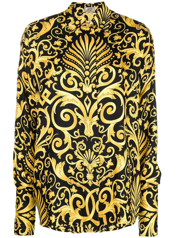 Versace Vintage Versace Shirt - Yellow & Orange