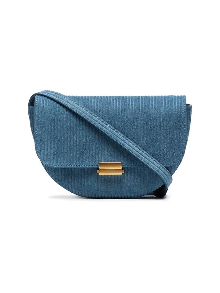 Wandler Dusty Blue Corduroy Belt Bag