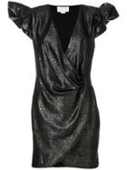 Redemption Snakeskin Effect Wrap Dress - Metallic