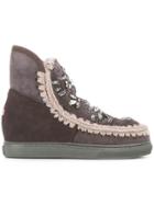 Mou Embellished Snow Boots - Grey