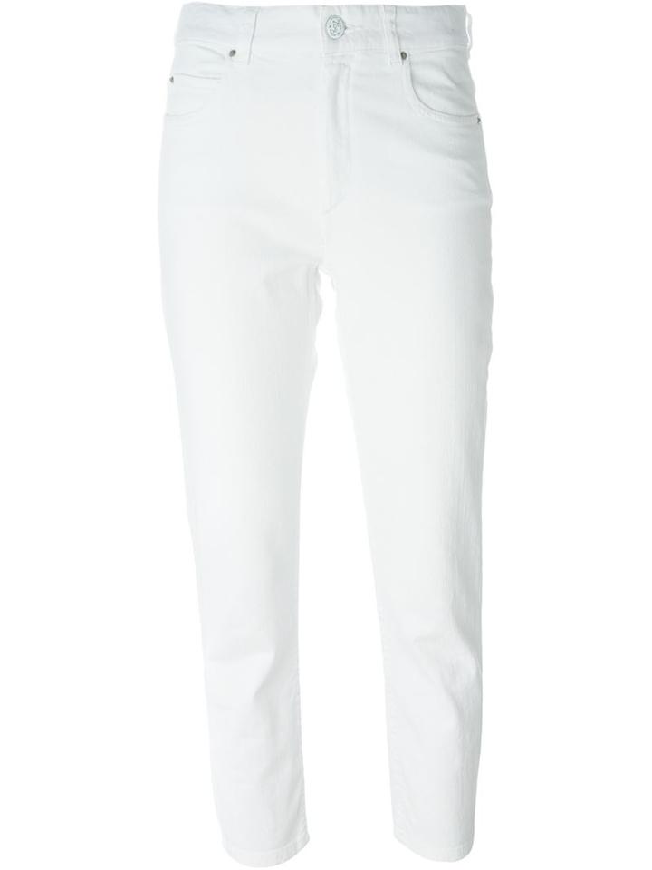 Isabel Marant Étoile 'nahia' Jeans, Women's, Size: 42, White, Cotton/spandex/elastane