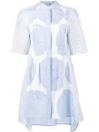 Stella Mccartney Short Sleeve Shirt Dress - Blue