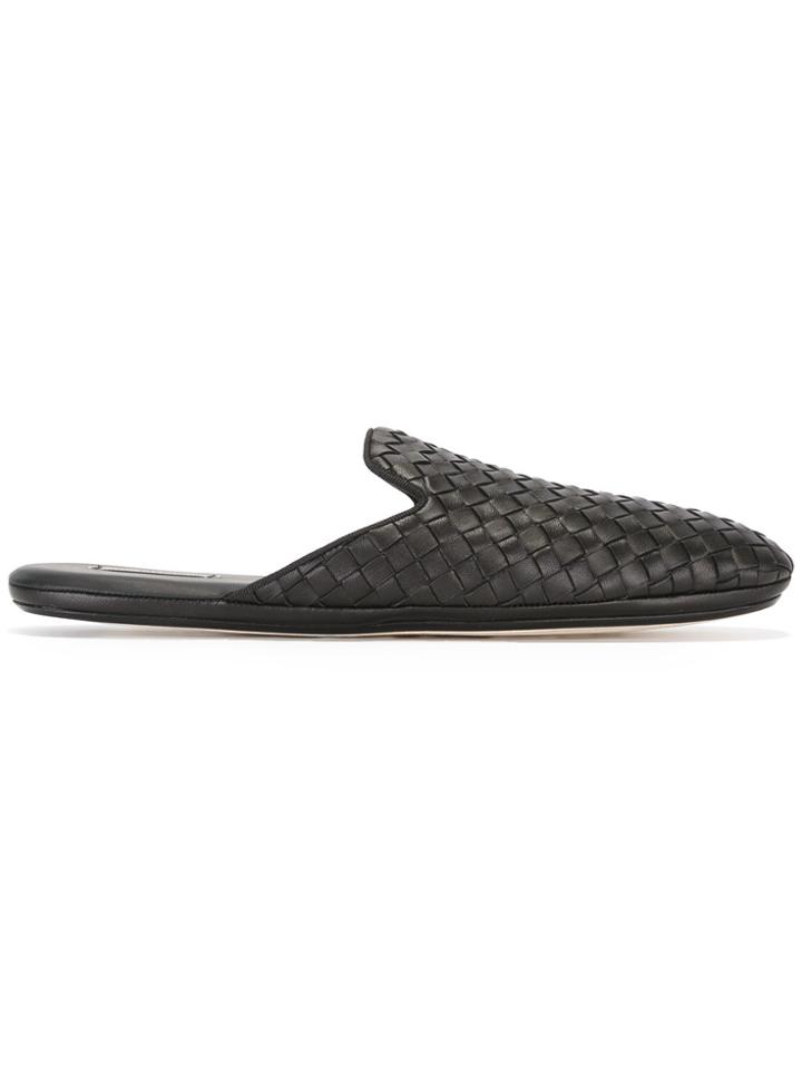 Bottega Veneta Woven Mules - Black