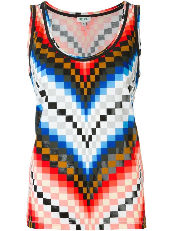 Kenzo Chevron Tank Top, Women's, Size: M, Modal/cotton