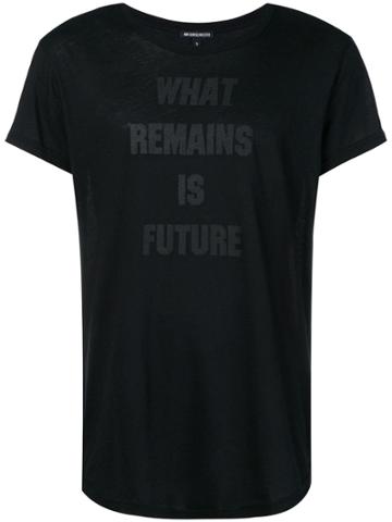 Ann Demeulemeester What Remains Is Future T-shirt - Black