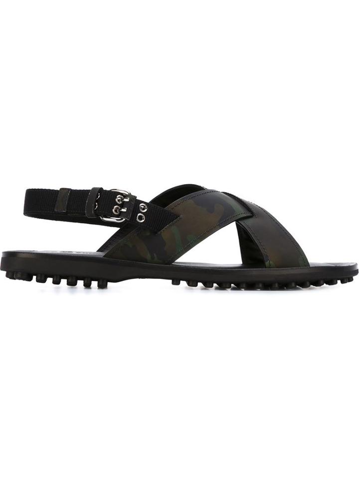 Car Shoe Buckled Camouflage Sandals