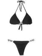 Amir Slama Rope Trim Bikini Set - Black