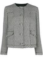 Emporio Armani Diamond Pattern Jacket - Black