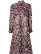Isabel Marant Étoile Floral Print Shirt Dress - Black
