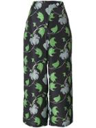 Christian Wijnants Cropped Printed Trousers - Grey