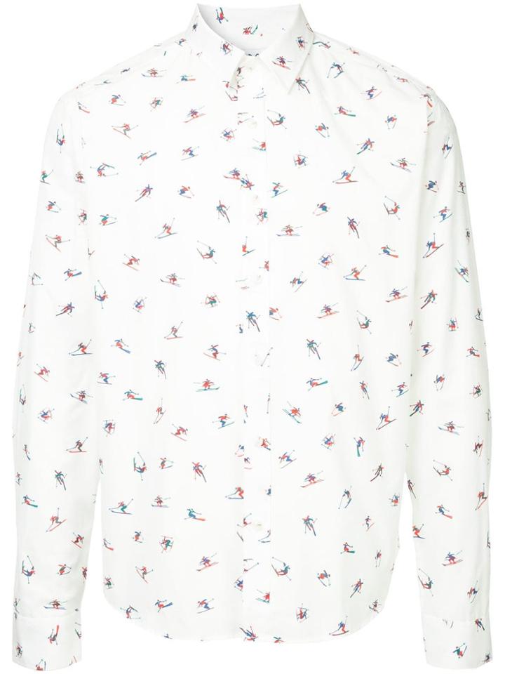 Band Of Outsiders Ski Print Shirt - White