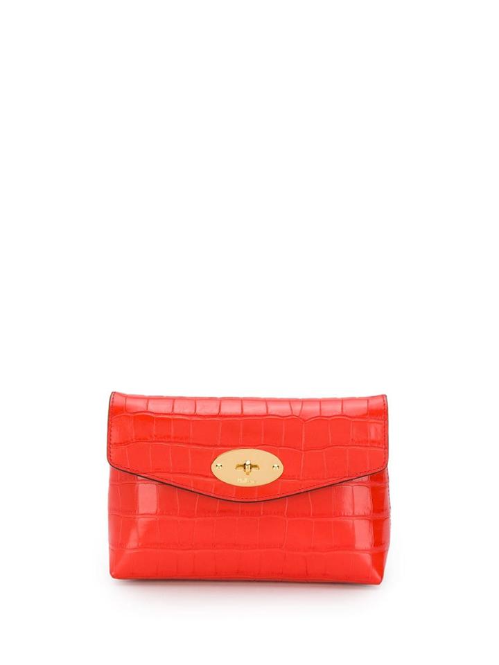 Mulberry Darley Patent Cosmetic Pouch - Red