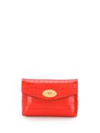 Mulberry Darley Patent Cosmetic Pouch - Red