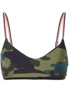 The Upside Camouflage Print Bralette - Multicolour