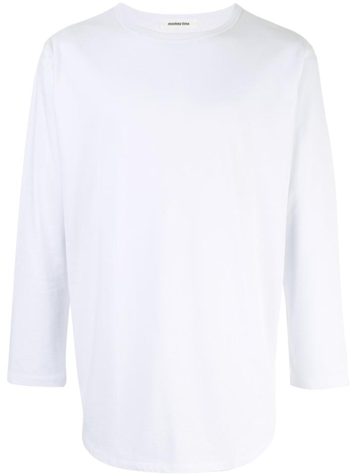 Monkey Time Long Sleeve T-shirt - White