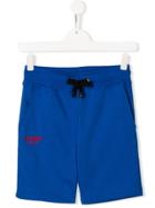 My Brand Kids Teen Embroidered Logo Shorts - Blue