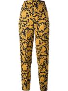Istante By Gianni Versace Vintage Baroque Print Trousers