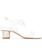 Nicholas Kirkwood Leda Sandals, Women's, Size: 39, White, Rubber/leather/calf Leather