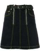 Proenza Schouler A-line Denim Mini Skirt - Blue