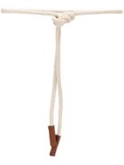 Fay Canvas Rope Belt - Nude & Neutrals