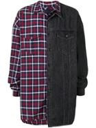 Juun.j Panelled Denim Jacket - Black