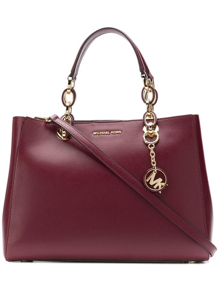 Michael Michael Kors Cynthia Small Satchel - Red