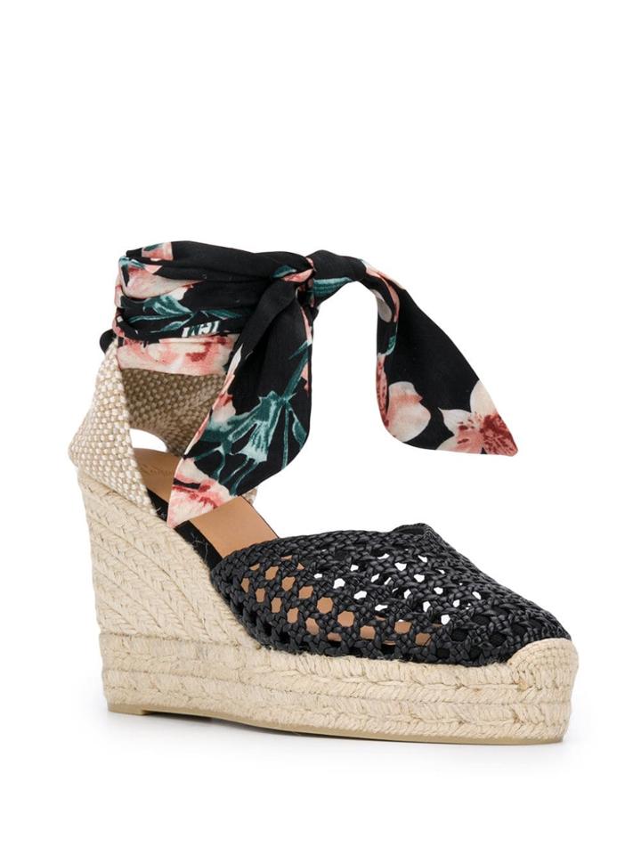 Castañer Camila Heeled Espadrilles - Black