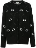 Kenzo Eye Motif Cardigan - Black