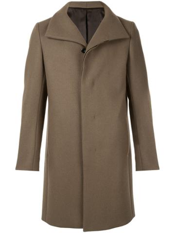 Attachment Spread Collar Coat - Green