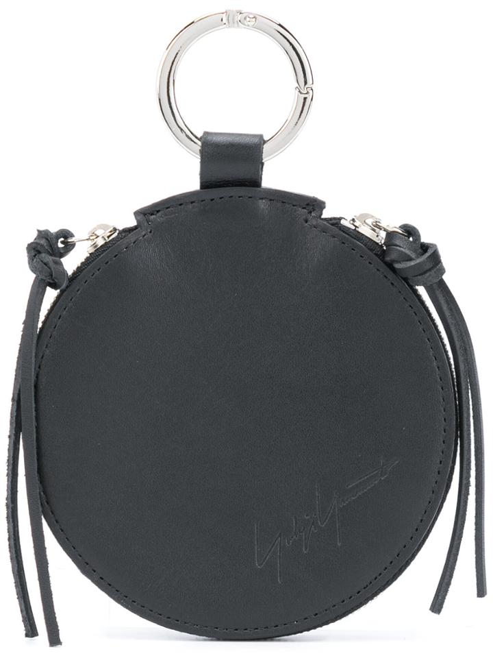 Yohji Yamamoto Round Zipped Coin Purse - Black