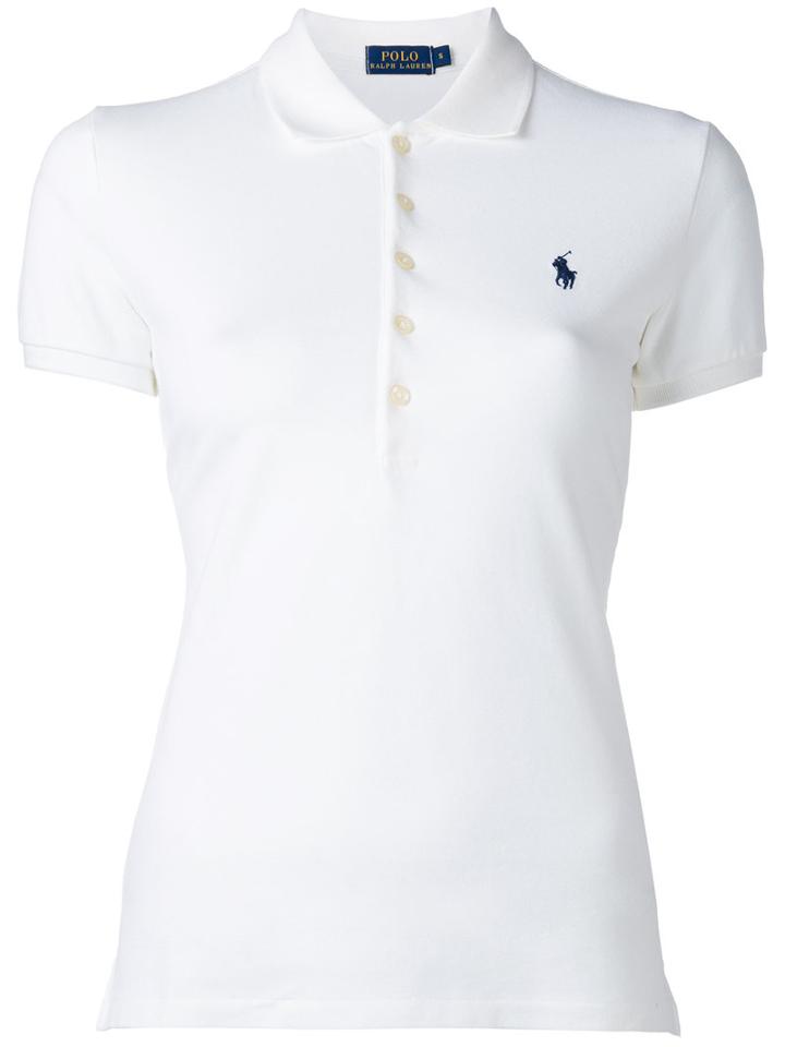 Polo Ralph Lauren Classic Polo Shirt, Women's, Size: Small, White, Cotton/spandex/elastane
