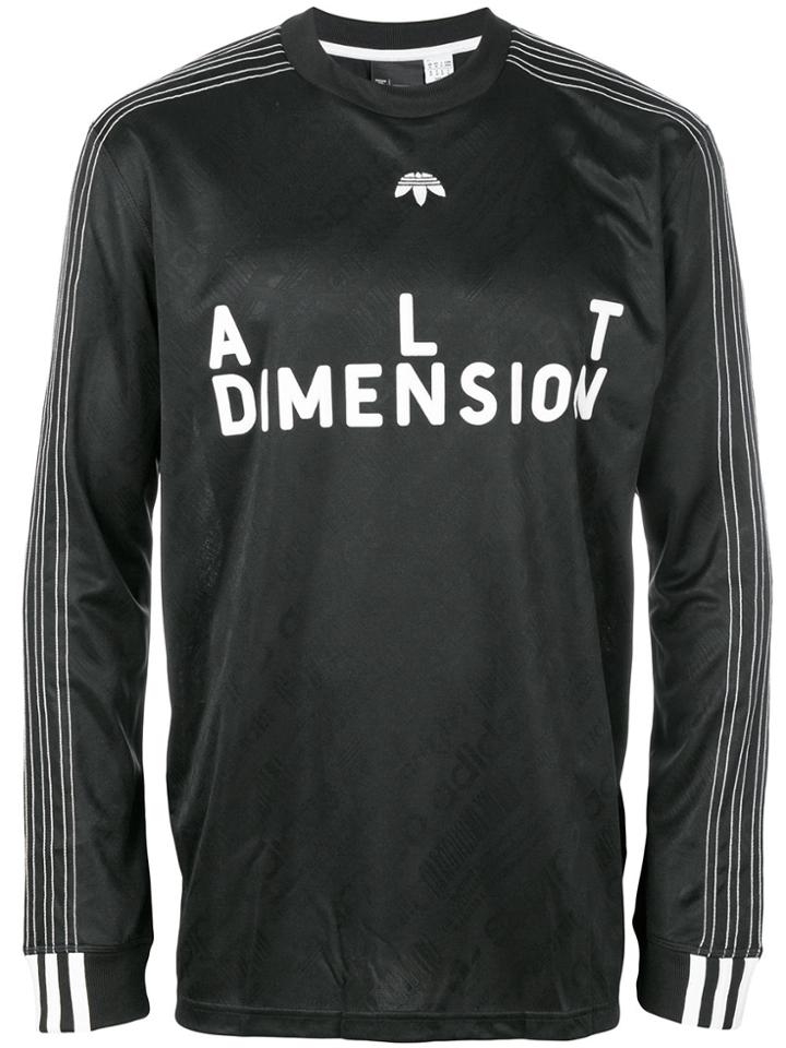 Adidas Originals By Alexander Wang Longsleeved Soccer T-shirt - Black