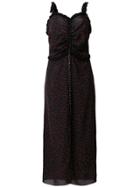 Magda Butrym Polka-dot Midi Dress - Black