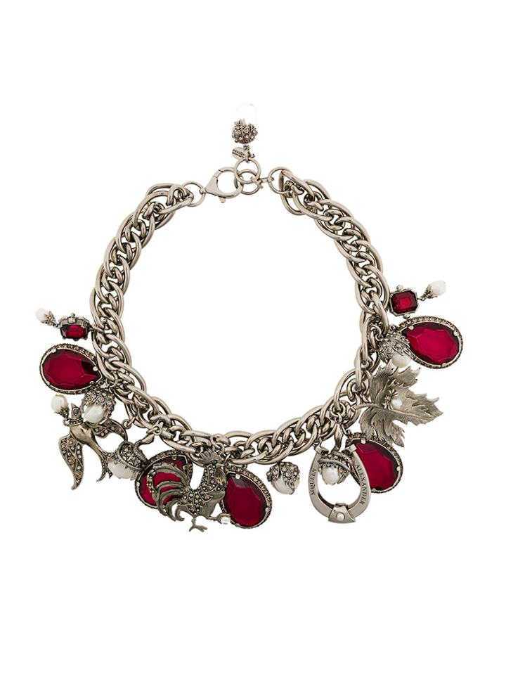Alexander Mcqueen Charm Necklace - Metallic