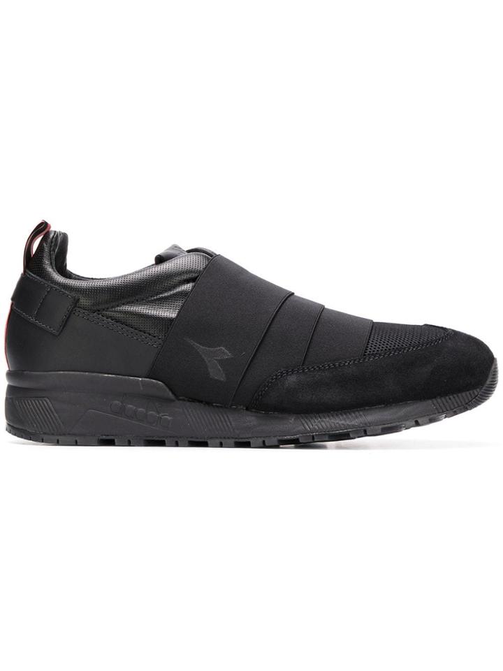 Diadora Strapped Low Top Sneakers - Black