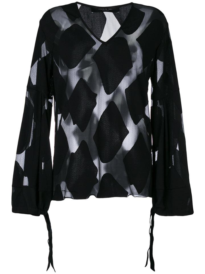 Federica Tosi V-neck Blouse - Black