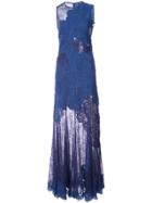 Jonathan Simkhai Lace Panel Dress - Blue
