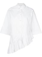 Milla Milla Asymmetric Frill Shirt - White