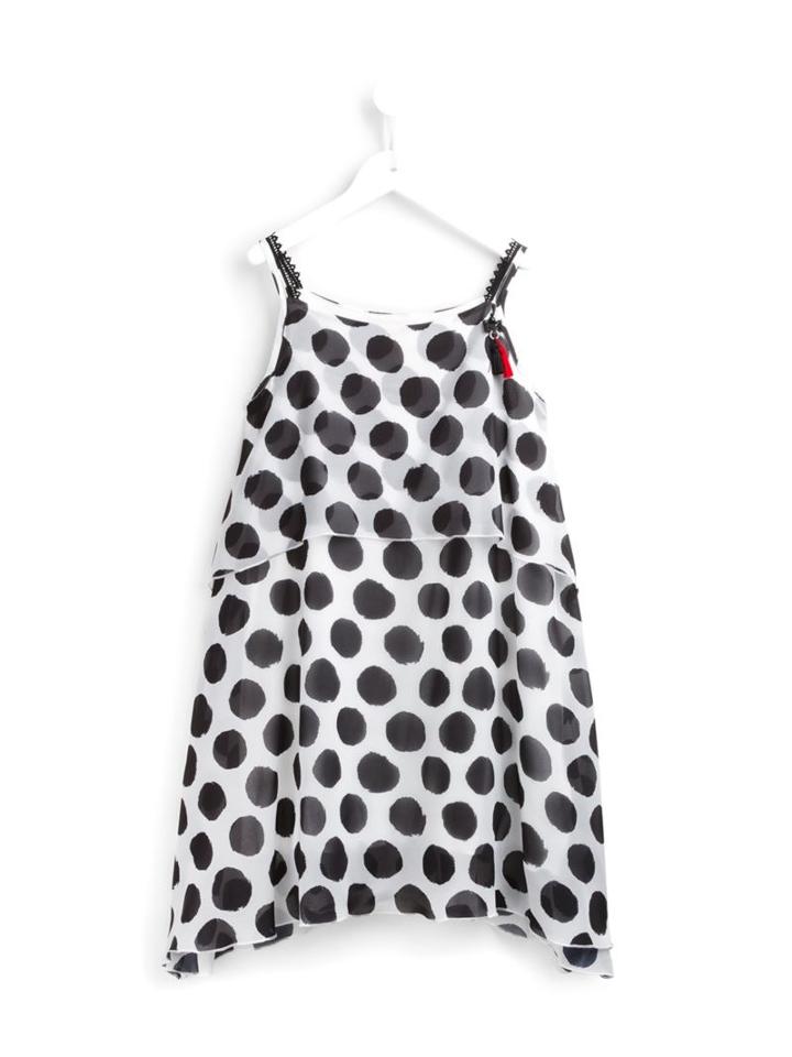 Loredana Polka Dot Summer Dress, Girl's, Size: 10 Yrs, Black