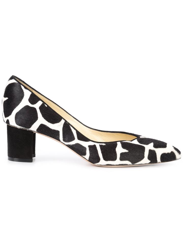 Sarah Flint Giraffe Print Pump Shoes - Black