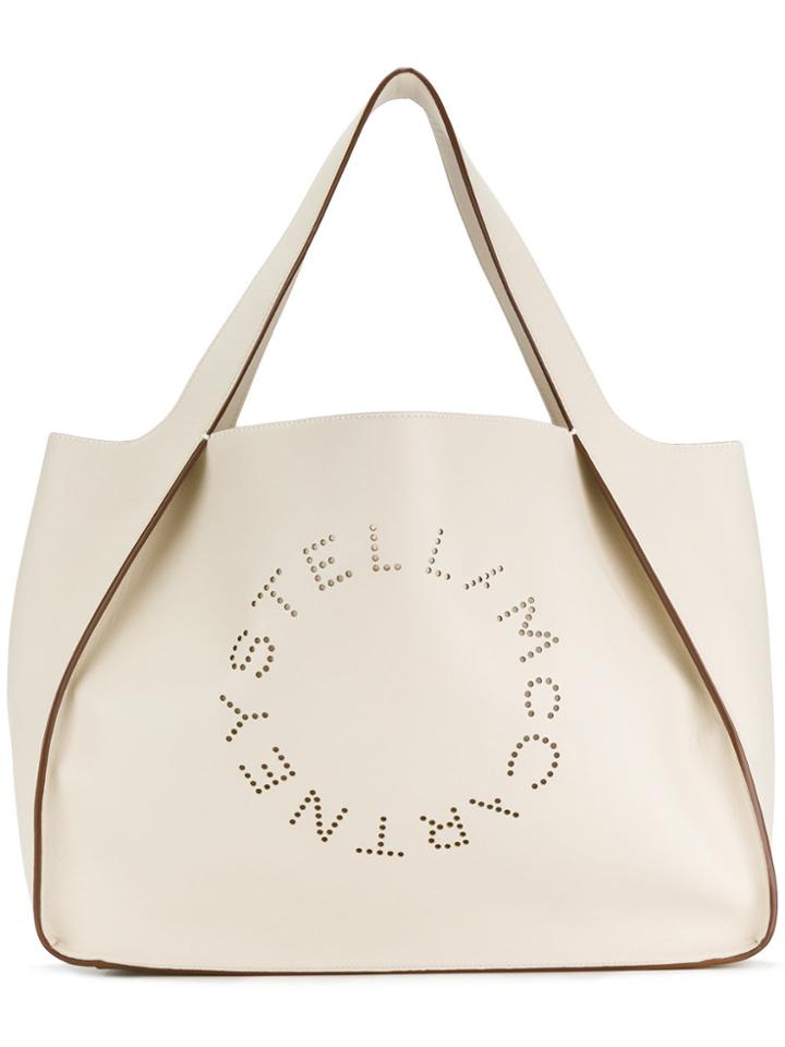 Stella Mccartney Perforated Alter Tote - Nude & Neutrals