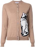 Msgm 'cat' Cardigan, Women's, Size: Small, Brown, Wool Felt