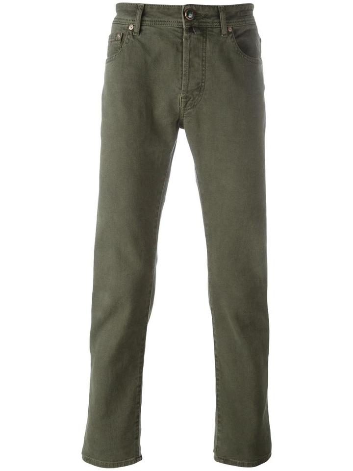 Jacob Cohen Slim-fit Jeans, Men's, Size: 37, Green, Cotton/spandex/elastane