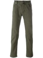 Jacob Cohen Slim-fit Jeans, Men's, Size: 37, Green, Cotton/spandex/elastane
