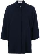 Alberto Biani Concealed Front Blouse - Blue