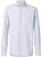 Kiton Fine Stripe Shirt - Blue