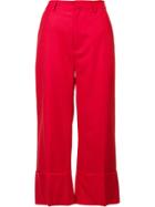 Sea Cropped Pants - Red